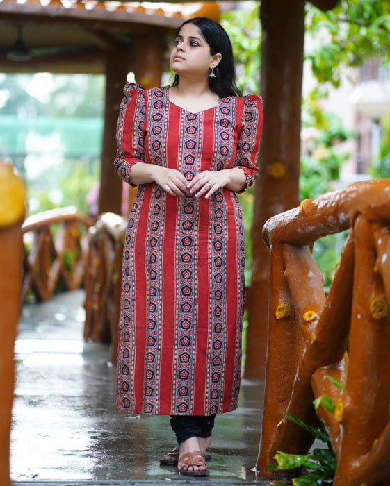 KAVISH PUFF SLEEVE KURTA