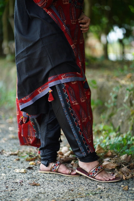 DHEU PATCH WORK AJRAKH KURTA