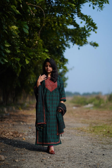 BAGH PRINTED KURTA DUPATTA SET