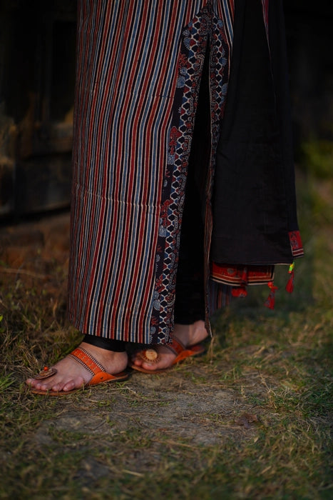 MIZOYA PATCH WORK AJRAKH KURTA