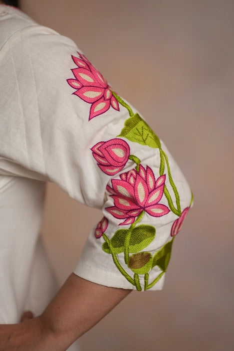 HANDCRAFTED LOTUS KURTA