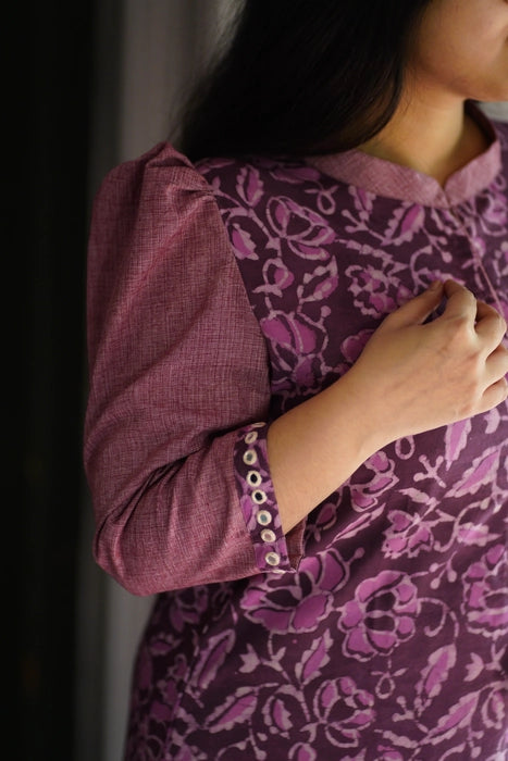 SUMMER MIRROR WORK BAGRU PRINTED KURTA