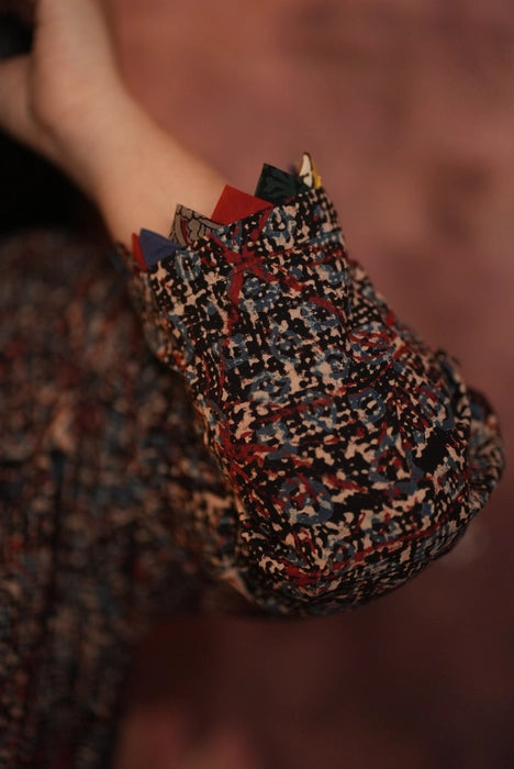 KALINGA KRISHNA HANDPAINTED AJRAKH KURTA