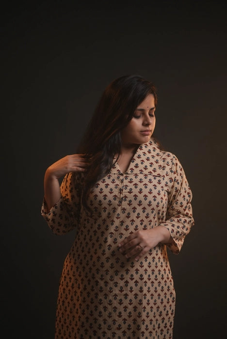 SUBARNA REKHA AJRAKH KURTA