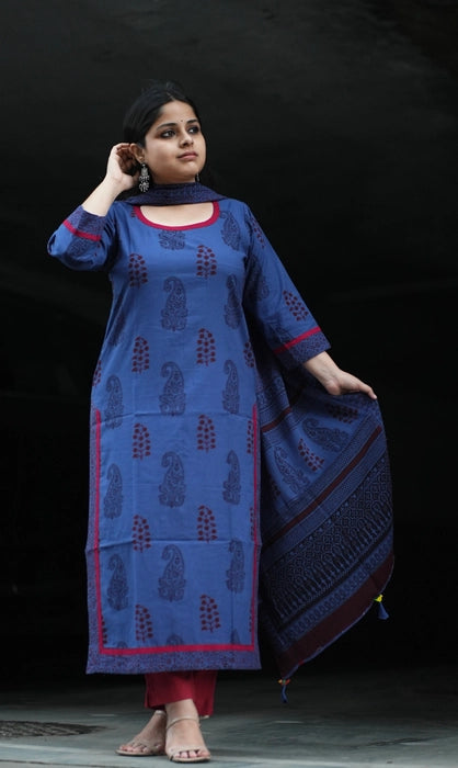 BAGH PRINTED KURTA DUPATTA  SET PRAKRITI