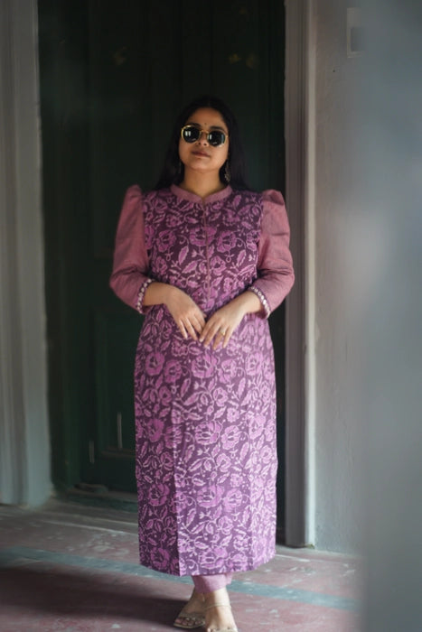 SUMMER MIRROR WORK BAGRU PRINTED KURTA