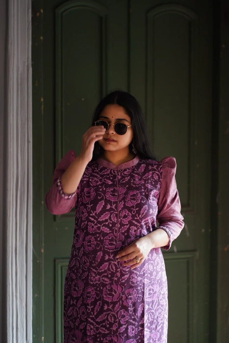 SUMMER MIRROR WORK BAGRU PRINTED KURTA