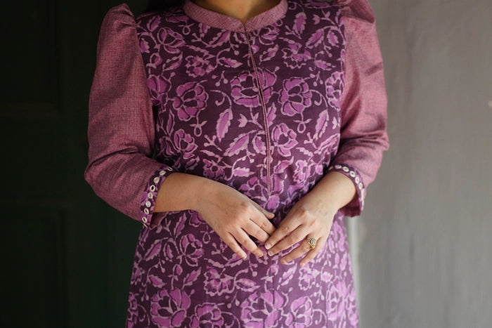 SUMMER MIRROR WORK BAGRU PRINTED KURTA