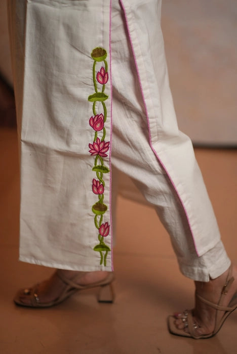 HANDCRAFTED LOTUS KURTA
