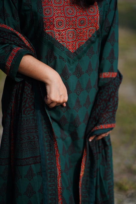 BAGH PRINTED KURTA DUPATTA SET