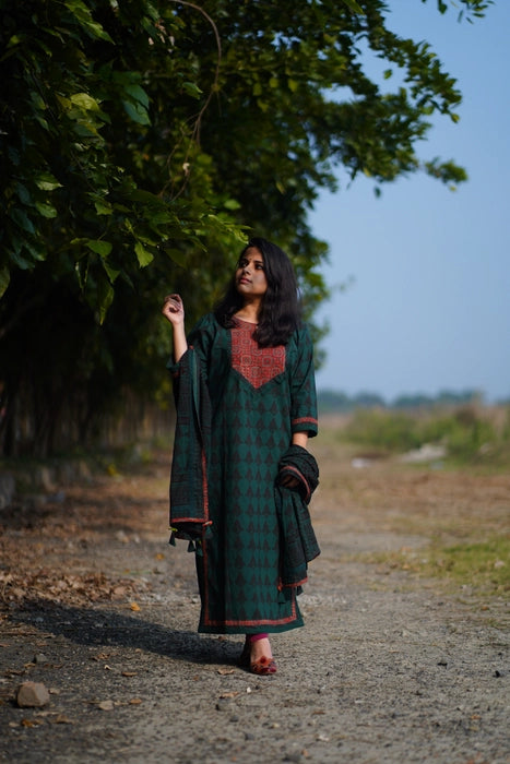 BAGH PRINTED KURTA DUPATTA SET